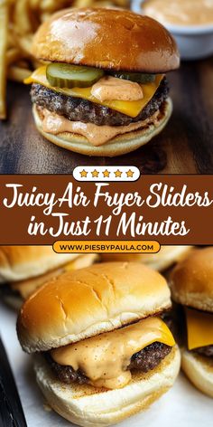 Air Fryer Sliders: Bite-sized Magic for Weeknight Dinners | Recipe in 2025 | Homemade burgers, Air fryer recipes easy, Slider recipes