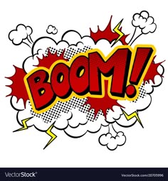 Pop Art Graffiti Illustration: Boom