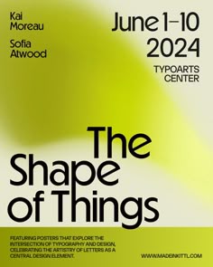 Customizable The Shape of Things Poster Design Template in 2025 | Minimalist graphic design, Event poster, Event poster design