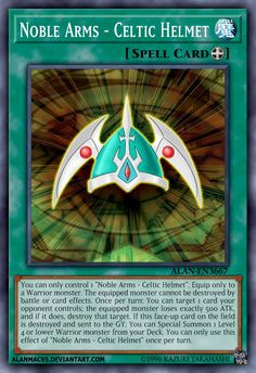 Noble Arms - Celtic Helmet Yugioh Card
