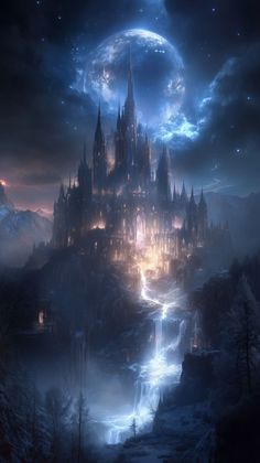 Pin by arianatori on tlm in 2025 | Fantasy castle, Fantasy landscape, Fantasy city
