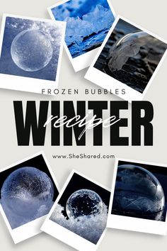 frozen bubbles are featured in this poster
