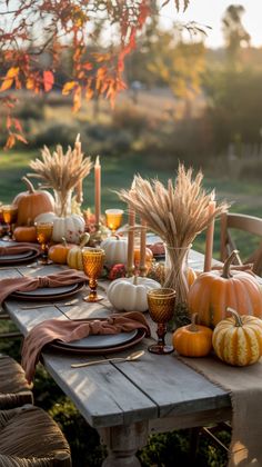 10 Autumn Table Decor Ideas That Scream Cozy & Chic in 2025 | Fall table settings, Fall table decor, Fall thanksgiving decor