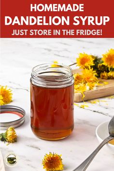 Dandelion Syrup - Homemade Recipe | Recipe in 2025 | Syrup recipe, Homemade recipes, Homemade