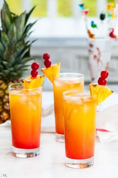 Tropical Mai Tai Cocktail | Fruity cocktails, Mai tai cocktail recipes, Alcohol drink recipes