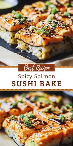 Spicy Salmon Sushi Bake: A Delicious and Easy Recipe to Try Today | Recipe in 2025 | Spicy salmon sushi, Spicy salmon, Salmon sushi