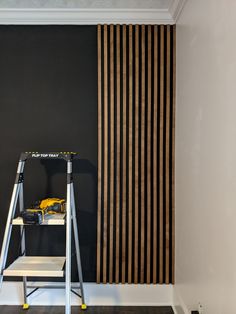 HOW TO MAKE AN AFFORDABLE WOOD SLAT WALL | Modern wall paneling, House interior, Home