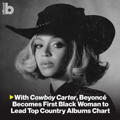 Beyoncé makes history as 'Cowboy Carter' debuts at No. 1 on Billboard’s Top Country Albums chart this week, becoming the first Black woman ever to have led the list, which began in January 1964. 📈⁠
⁠
She's also the first woman to claim the top three positions simultaneously on the Hot Country Songs chart. Beatles, Lady Gaga, Queen, Hollywood Gossip, Olly Alexander, Amy Macdonald, R&b