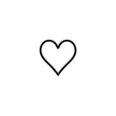 the outline of a heart is shown in black on a white background, and it appears to be cut out into smaller shapes
