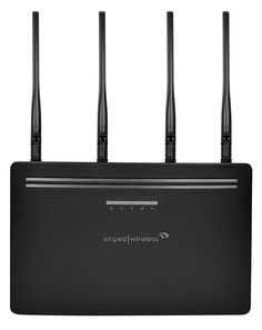 the four antennas are connected to each other on top of one another, which is black