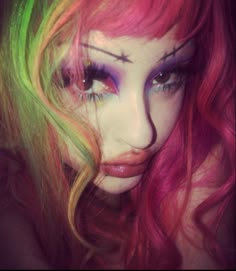 b272627 | Scene makeup, Funky makeup, Makeup obsession
