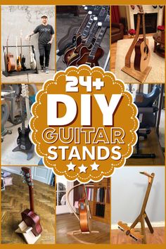 24 DIY Guitar Stand Projects - How To Make Guitar Stand | Diy guitar stand, Guitar stand, Wood guitar stand