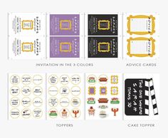 Freunde Thema Geburtstag Party Dekor, BUNDLE, Freunde Banner | Einladung | Requisiten | Schilder, DIY, Dekorationen, Set, printable, Instant Download - Etsy.de in 2025 | Birthday party themes, Birthday party, Friends bridal shower