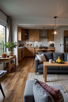Pin by Tatiane Vidal on Decor in 2025 | Open space living room, Living room kitchen, Open plan kitchen living room