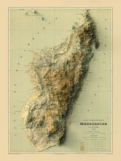 Pin by An Urban Village : Lindé Davie on MADAGASCAR | Map of madagascar, Madagascar, Relief map