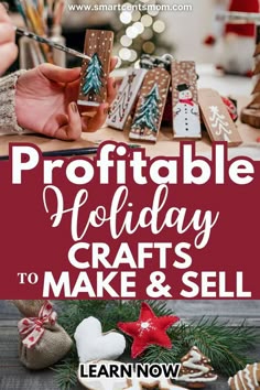 people making christmas cookies with the words, how to make and sell