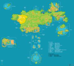 a map of the world with all its locations