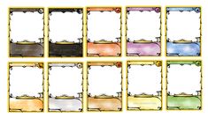 Pokemon Card Template Set