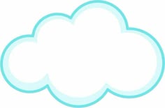 Blue Cloud Stencil for Home Decor