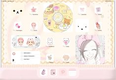 #cutecore #kawaii #ipad #iphonewallpaperaesthetic #homescreen #aesthetic #nana #animeicons #sanrio #pink Ipad Inside, Ipad Pro Wallpaper Ideas, Cute Ipad Customization, Cute Ipad Theme Ideas, Ipad Paper Wallpaper, Kawaii Wallpaper For Ipad, Kawaii Wallpaper Tablet, Aesthetic Ipad Mini Wallpaper, Ideas For Ipad Home Screen