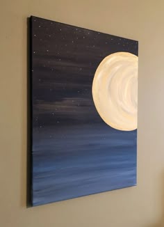 Night Sky Painting Above Bed