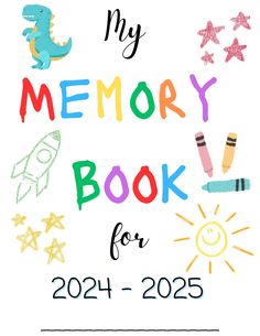 Kids Keepsake Journal, Digital Year Memory Book, Milestone Toddler Printable, Memory Journal, School Memorie… in 2025 | Preschool memory book, School memories, Memory books
