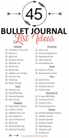 Bullet List Ideas, Bullet Journal Tracking Ideas List, Bullet Journal Lists Layout, Bullet Journal Layout Ideas For Beginners, Bullet Journal Tracker Ideas Layout, Bullet List, Bullet Journal Needs List, Bullet Journal List Ideas, Bullet Journal Collection Ideas For Beginners