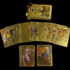 Gold Pokémon Cards (pack of 55 with 6 basics, EX, GXR)