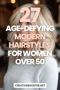 Click for More ➡️ | Save for Later ❤️Say goodbye to outdated cuts! These age-defying modern hairstyles for women over 50 bring softness, volume, and movement. Explore short, medium, and longer styles designed to complement natural beauty while keeping styling simple. A fresh look is just one haircut away! #HairstylesOver50 #HairInspo #ShortHairstyles #LayeredHair #GrayHairStyles Longer Bangstyle Hair Medium, Womens Hair Style, Women's Hair Styles Over 50 Modern, Women Haircut Styles, Aging Hairstyles Over 50, Hair Styles For 50, Hair For 50, Hairstyles Away From Face, 50 Yr Old Hairstyles