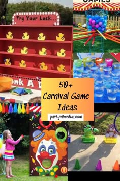 50+ Fun Carnival Game Ideas for All Ages 🎉 in 2025 | Carnival games for kids, Carnival games, Carnival party games