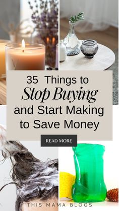 Save money and embrace your creative side with these 35 things to stop buying and start making! From homemade cleaning products to DIY beauty and décor, these ideas are budget-friendly, easy to make, and perfect for a more sustainable lifestyle. Start creating and saving today!  Save Money , DIY Projects , Frugal Living , Budget Tips , Sustainable Living 