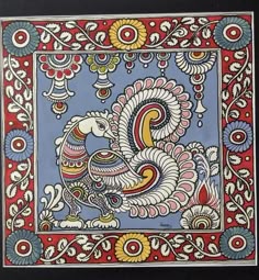 Pin by Ankita Srivastava on painting canvas | Kalamkari painting, Hand painting art, Folk art painting