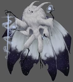Animal Monster Concept Art, Hybrid Animals Concept Art, Fantasy Bug Creature, Moth Creature Concept Art, Deer Monster Concept Art, Fantasy Beasts, Have Inspiration, Creature Drawings, Monster Concept Art