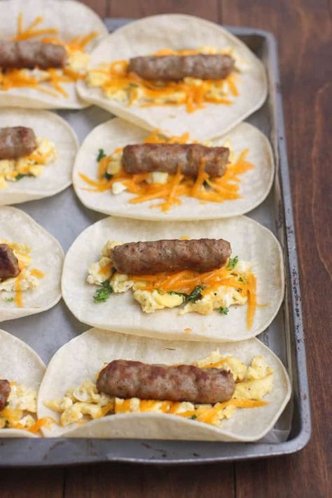 Egg and Sausage Breakfast Taquitos Breakfast Recipes, Cheap Breakfast, Breakfast Brunch Recipes, Breakfast Brunch, Brunch Recipes, Breakfast Meal Prep, Breakfast Dishes, Breakfast Time, Breakfast Ideas