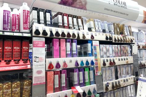 Best place to buy hair color supplies: Have you paid attention to what's at Sally Beauty lately? Here are the beauty staples you should be picking up at Sally Beauty. | Slashed Beauty Salon Quality Hair Dye, Beautycounter, Best Beauty Tips, Beauty Supply, Beauty Supply Near Me, Beauty Supply Store, Sephora, Sally Beauty, Beauty Must Haves