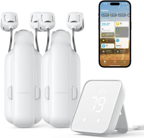 😃 Bluetooth Remote Control Smart Curtain with App/Timer, Upgraded High-Performance Motor, Add SwitchBot Hub to Work with Alexa, Google Home, HomeKit (Curtain 3, Rod). Check out the videos on product page from Amazon - Great Value with options available. Benefit from Coupon discount and confirm your options. Remote Control, Bluetooth Remote, Remote, Control, Wifi, Thermometer, Home Gadgets, Timer