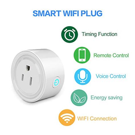 Alexa Smart Plug, Wireless Wifi Outlet Work with Amazon Alexa, Google Home and IFTTT, FREECUBE Mini Smart Outlet with Timer Function, Smart Life APP Socket Remote Control Your Devices from Anywhere, #Ad #Work, #SPONSORED, #Outlet, #Amazon, #Home Smart Wifi, Smart Plug, Remote Control, App Remote, Wifi, Remote, Wireless, Voice Control, Devices