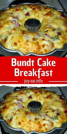 Brunch, Breakfast Recipes, Foodies, Bacon, Breakfast Bundt Cake, Breakfast Dishes, Cheddar Cheese, Breakfast Brunch Recipes, Best Breakfast Recipes