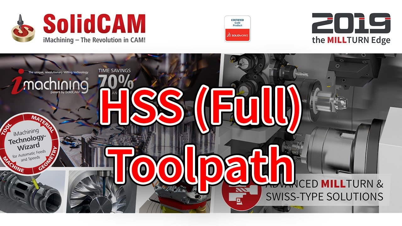 SolidCAM - HSS Full Toolpath
