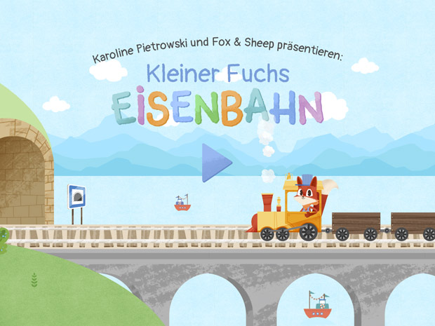 Schöne App für Kinder zum Eisenbahn Fahren und Spielen