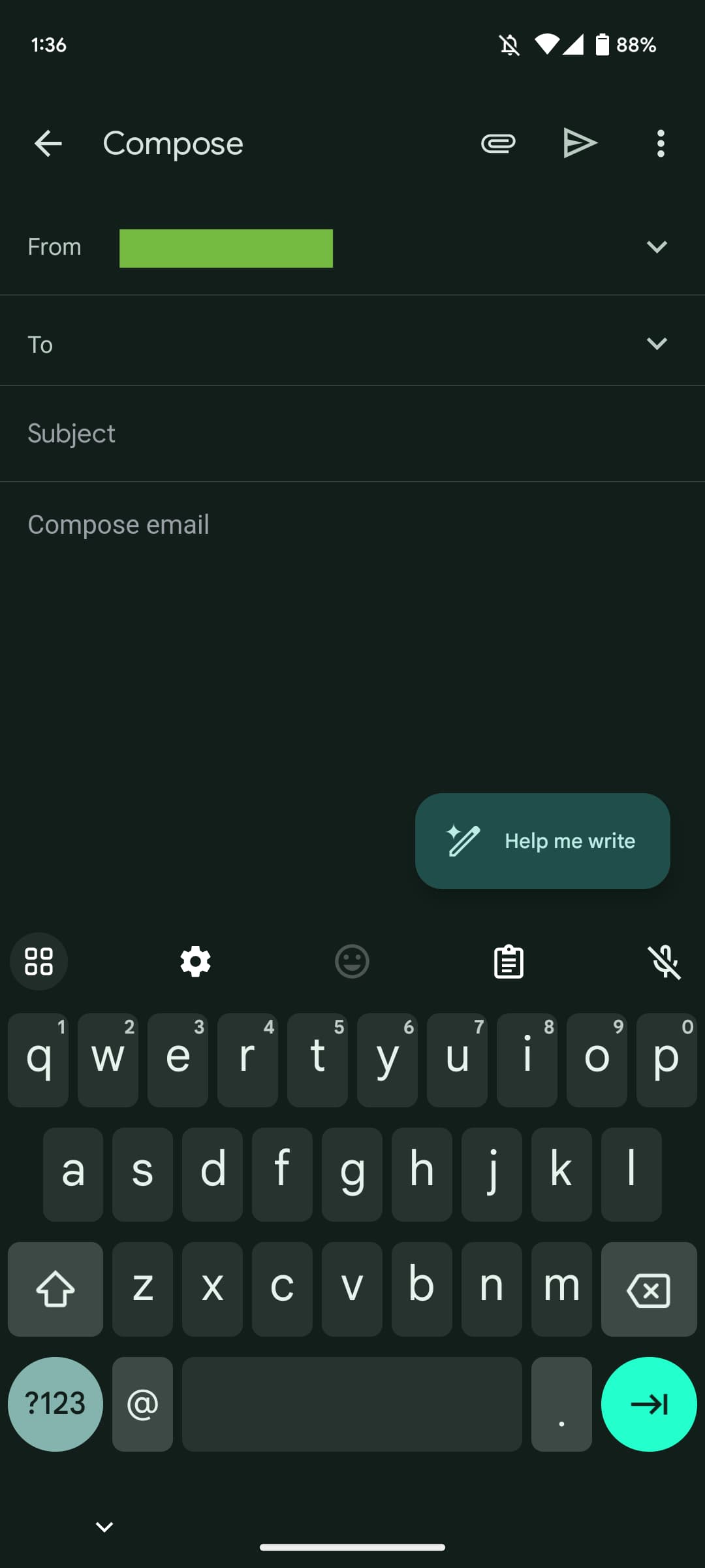 Gmail Help me write Android