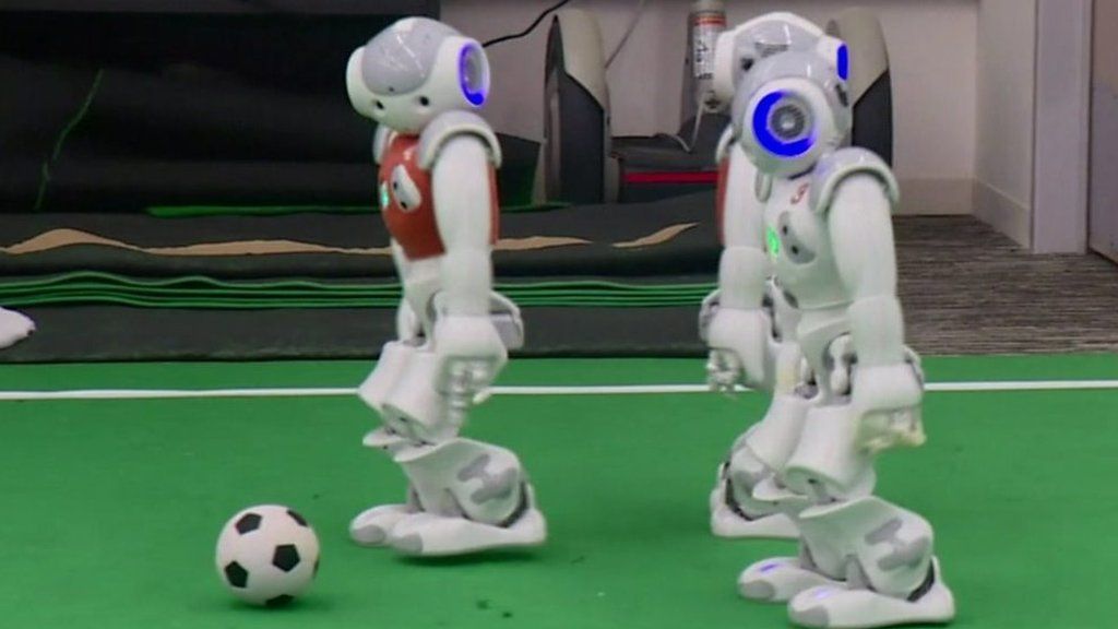 Football playing robots