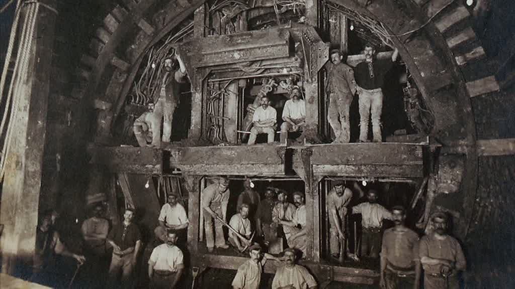 Machine that bored underneath London to build the Tube.
