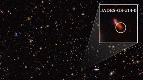 galaxy spotted by James Webb telescope