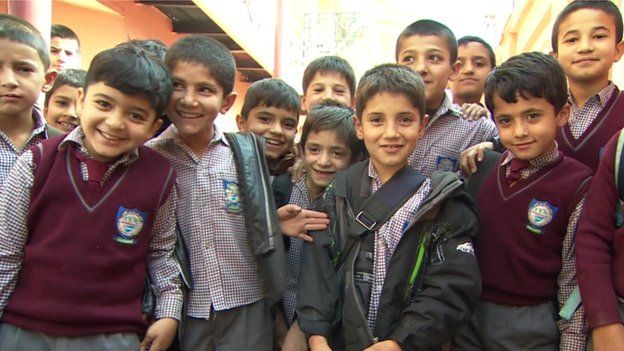 Afghan Kids at school