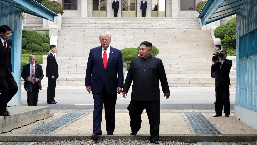 President Trump met North Korean leader Kim Jong Un