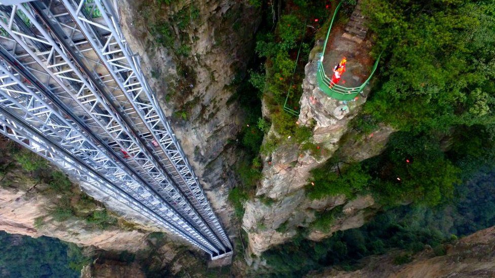 Bailong Elevator in China