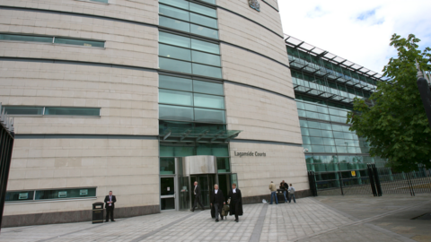 General exterior view of the Laganside Courthouse in Belfast city centre
