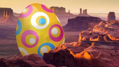 A giant Easte egg in Monument Valley, USA