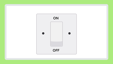 An illustration of a light switch. 
